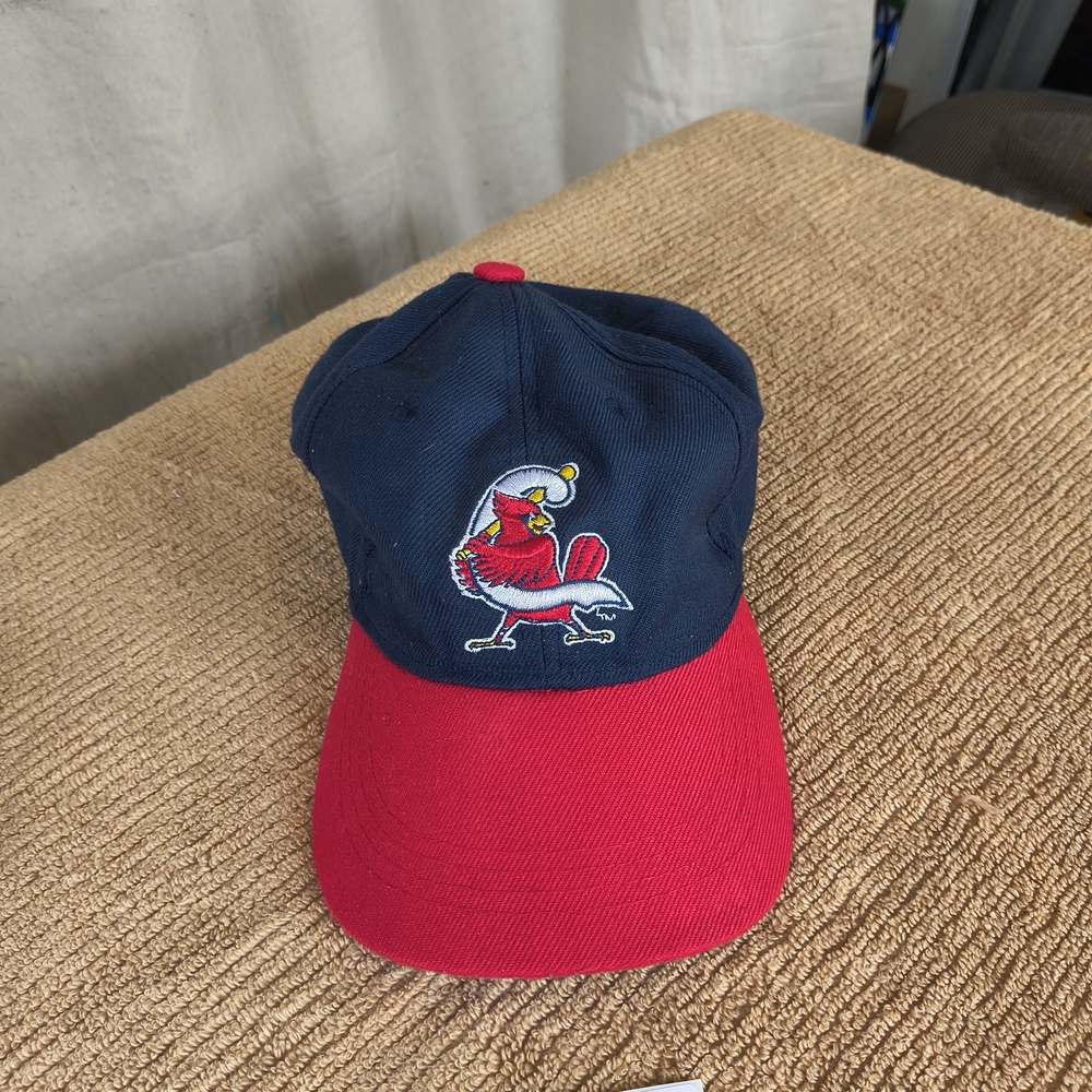 Cardinals Unisex Navy and Red Adjustable Baseball Cap with Cardinal Logo